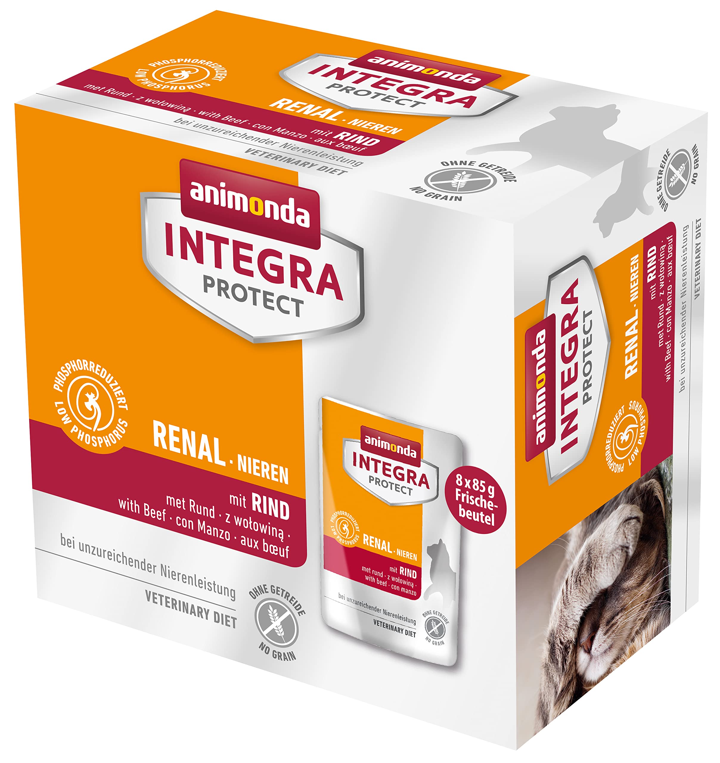 Animonda Integra Protect Adult Renal Karma dla Kotów, Wołowina, 680 g