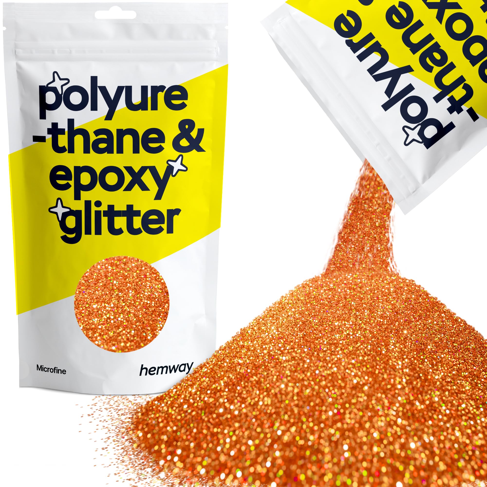 Hemway Resin Glitter Bronze Brown 100g Super Chunky | Polyurethane & Epoxy Glitter for Resin Crafts, Tumblers, Coasters, Floor & Table Art — view 138