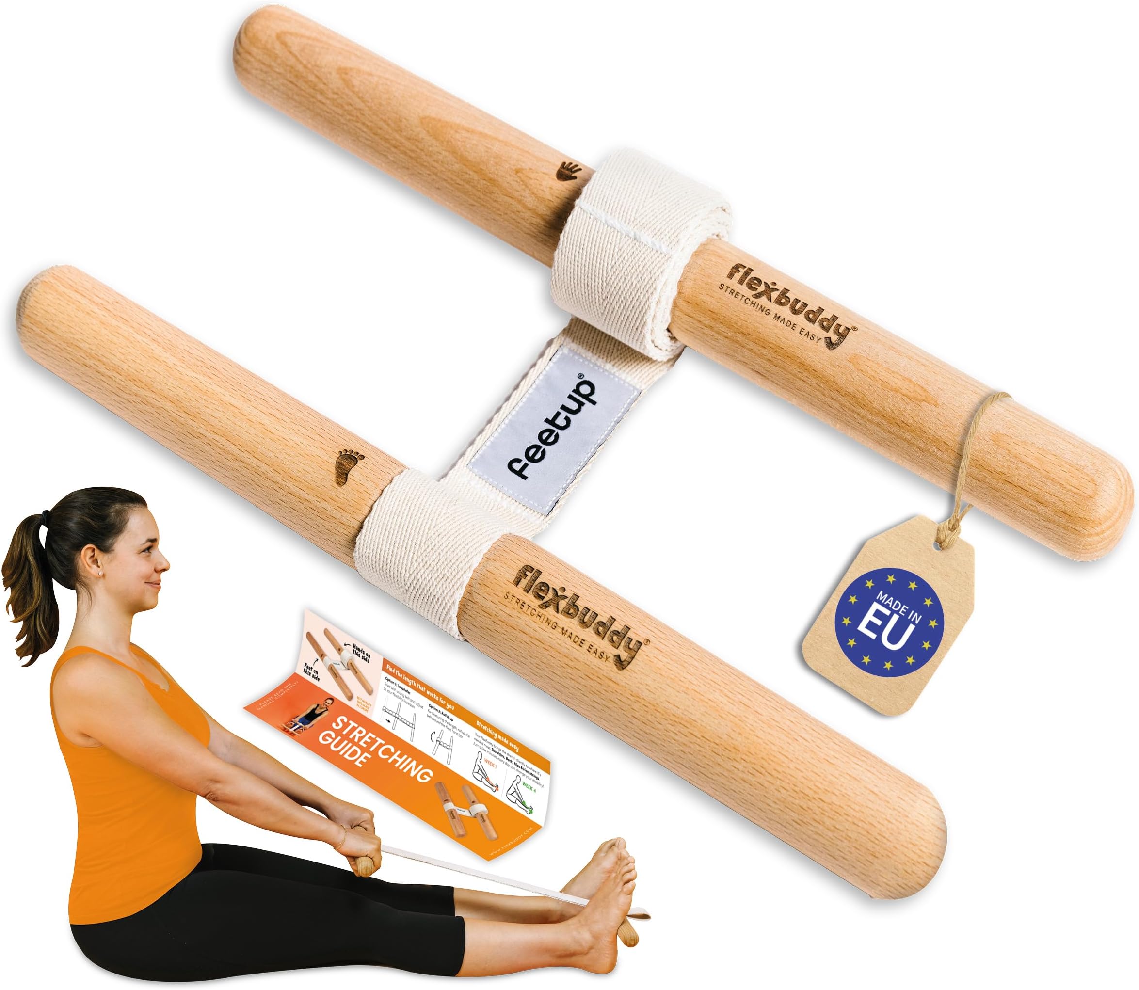 Stretching Tool – 2-in-1 Flexibility & Back Trainer | Improve Mobility & Relieve Pain | Compact Stretch Aid for Home, Office & Gym