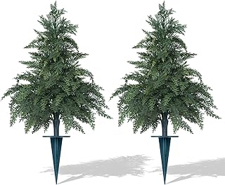 Artificial Fake Cypress Topiary Trees (2-Pack)