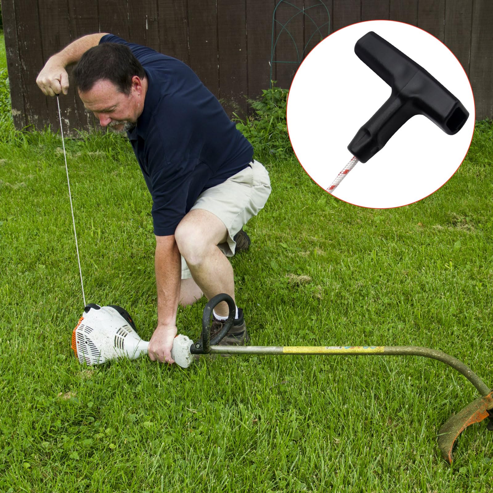 Fune avviamento 3.5 mm x 2.3 m per motore con starter manuale motos