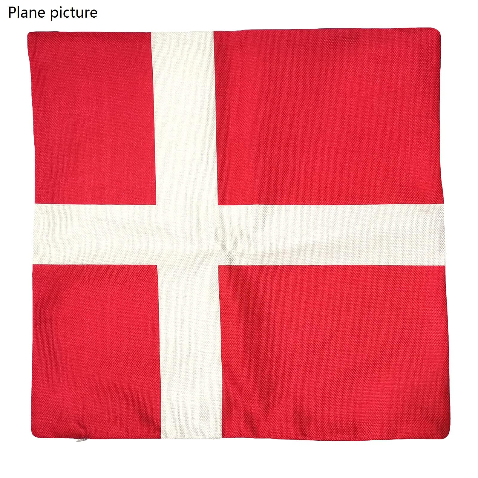 Cuscino Decorativo BIBITIME 45x45 Cm Con Bandiera Svizzera - Federa Senza Imbottitura Per Tifosi Calcio E Mondiali