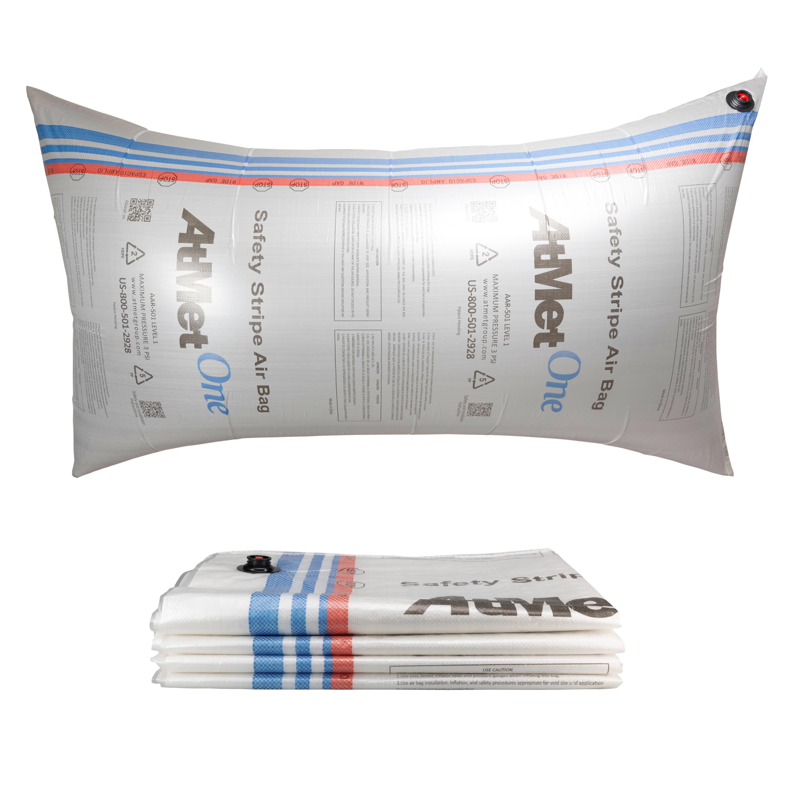 Dunnage Airbags 48" x 84", Pack of 5 - USA-Made Woven PP Dunnage Bags