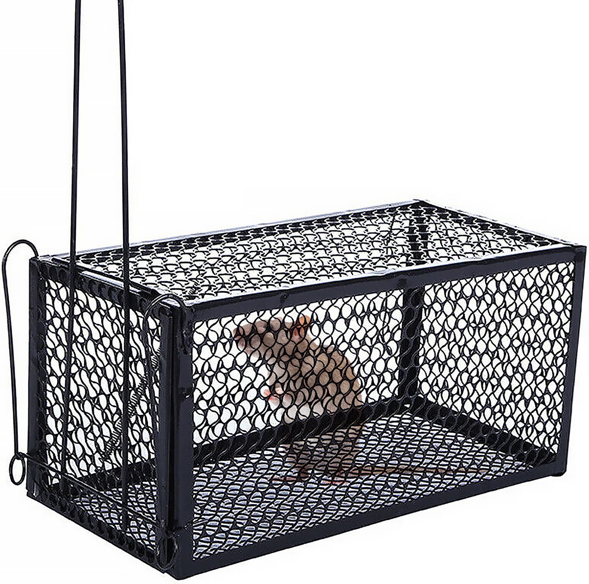 Themodernstore Rat Mouse and Rodent Snap Trap Cage 24cm x 11cm x 11cm (black color)