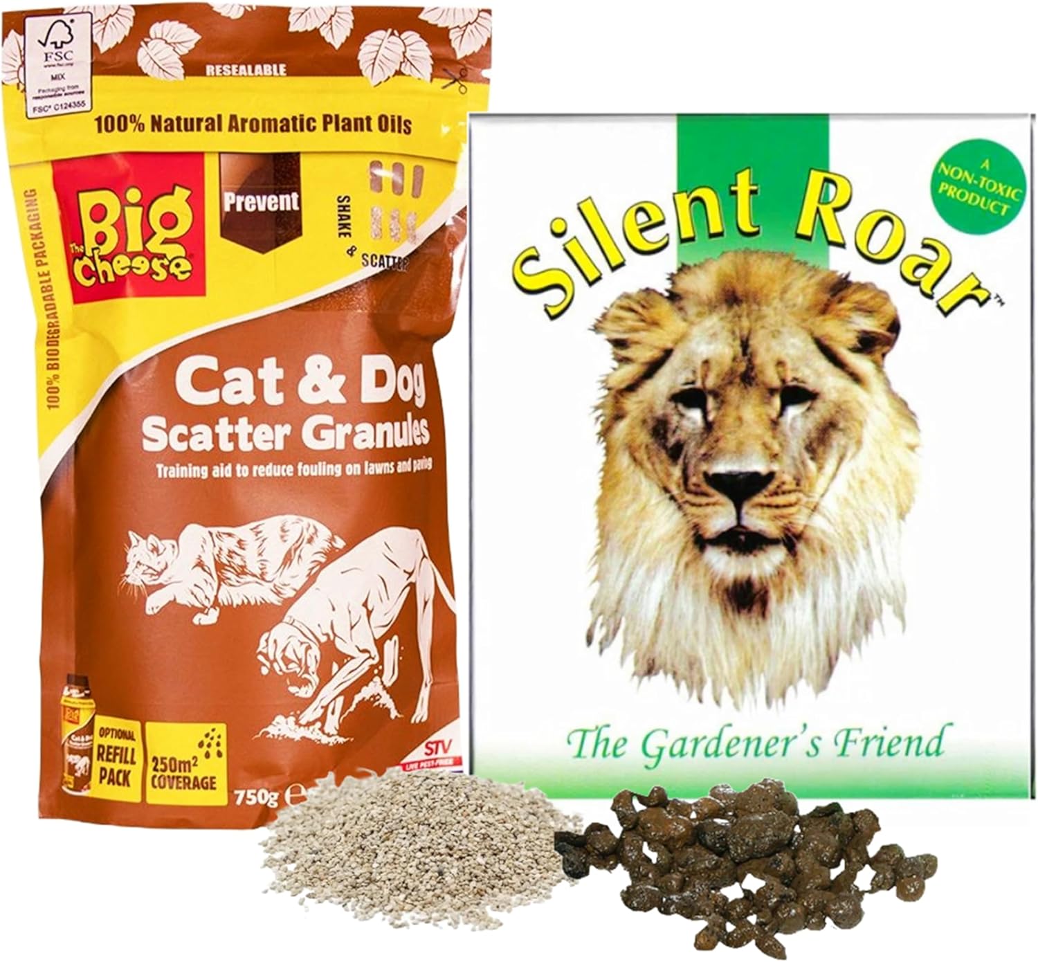 Dog & Cat Repellent for Garden Bundle 500g Silent Roar Cat Repellent