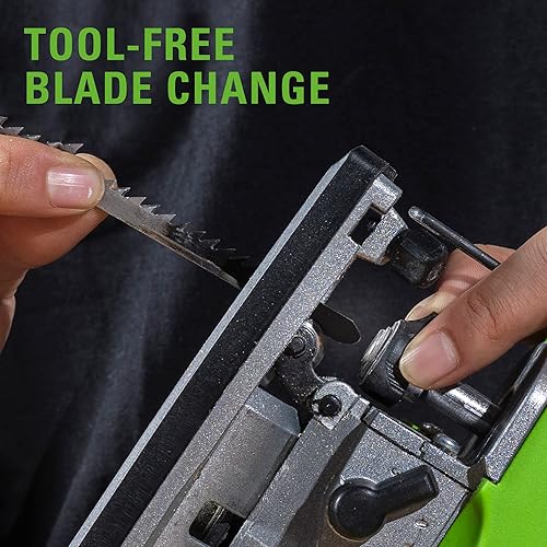 Miniatura 7 de Greenworks - Sierra de calar (solo herramientas), color verde, JS24L00