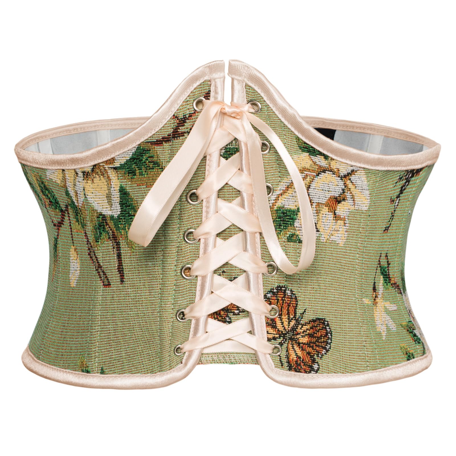 Scarlet Darkness Corset Belt for Women Renaissance Lace up Floral Corsets