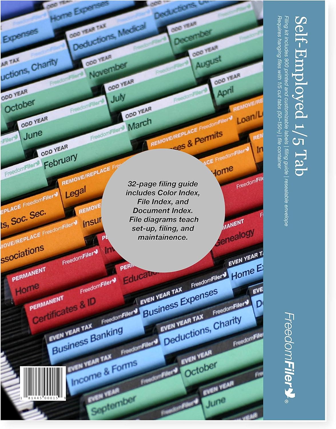 Self-Employed Filing System 1/5 Tab