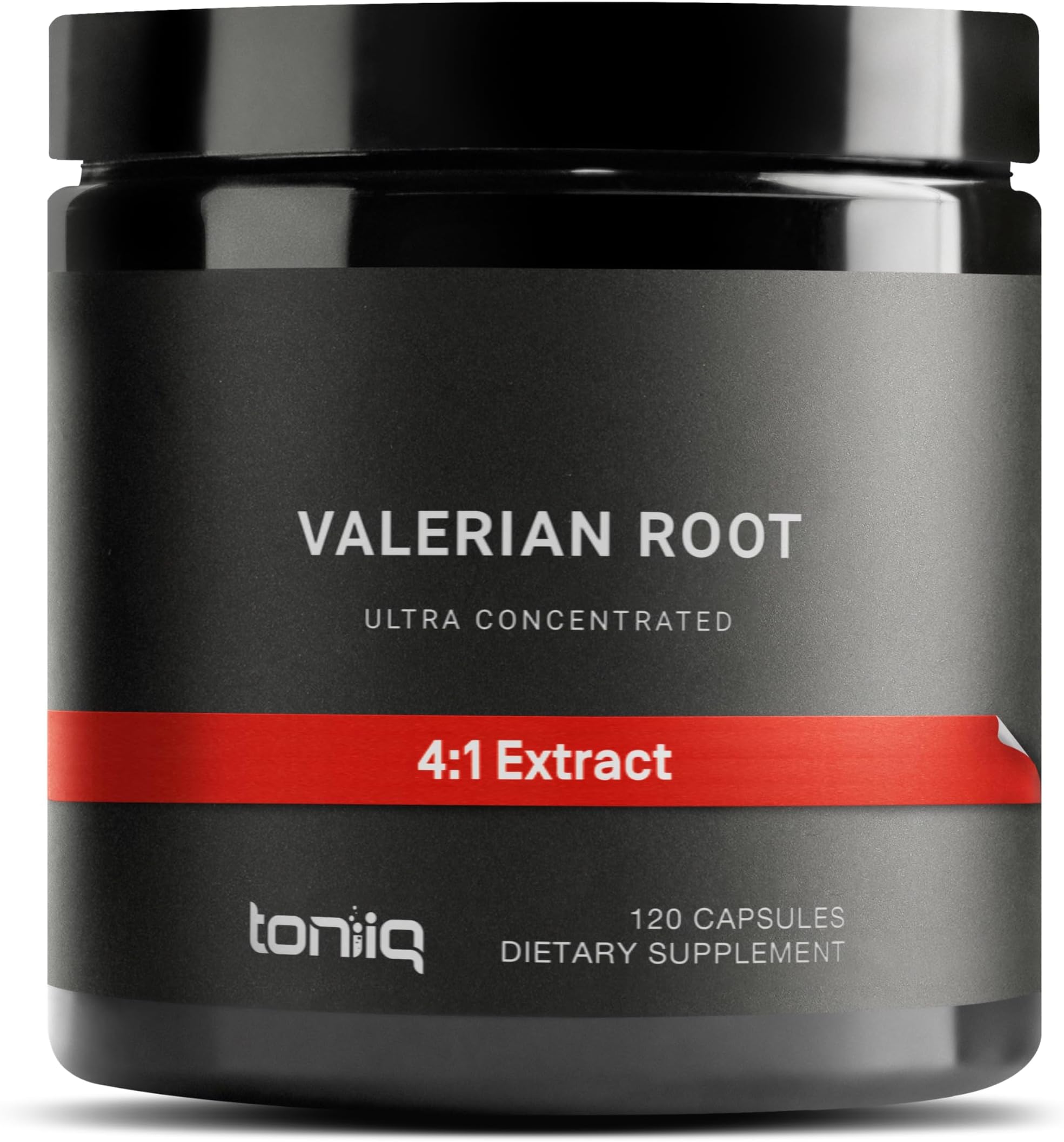 Toniiq Ultra High Strength Valerian Root Capsules - 1,300mg 4X Concentrated Extract - The Strongest Valerian Root Supplement Available - 120 Capsules