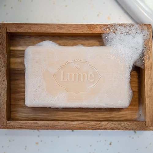 Miniatura 6 de Lume Triple Milled Soap - Rica humedad y limpieza suave, sin parabenos, sin ftalatos, seguro para la piel, 5 onzas (paquete de 4) (coco tostado)