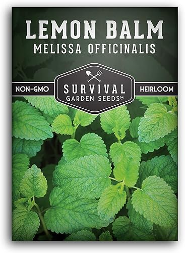 Survival Garden Seeds - Semilla de bálsamo de limón para plantar - Paquete con instrucciones para plantar y cultivar Melissa Officinalis en el disponible en Yaxa Costa Rica