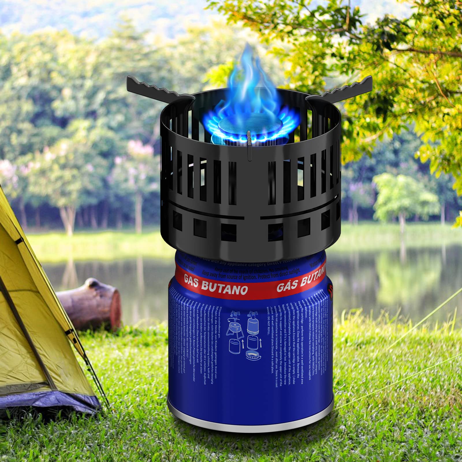 Scheffler 12 x 190g Gaskartuschen, Butan Stechkartusche, Butangas, Gas für Gaskocher Campingkocher Garten