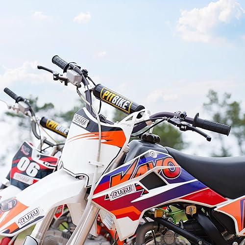 Miniatura 28 de RUTU - Manillar universal para motocicleta de 7/8 pulgadas, con almohadilla transversal, barra de arrastre de baja altura para motocross, ATV Quad