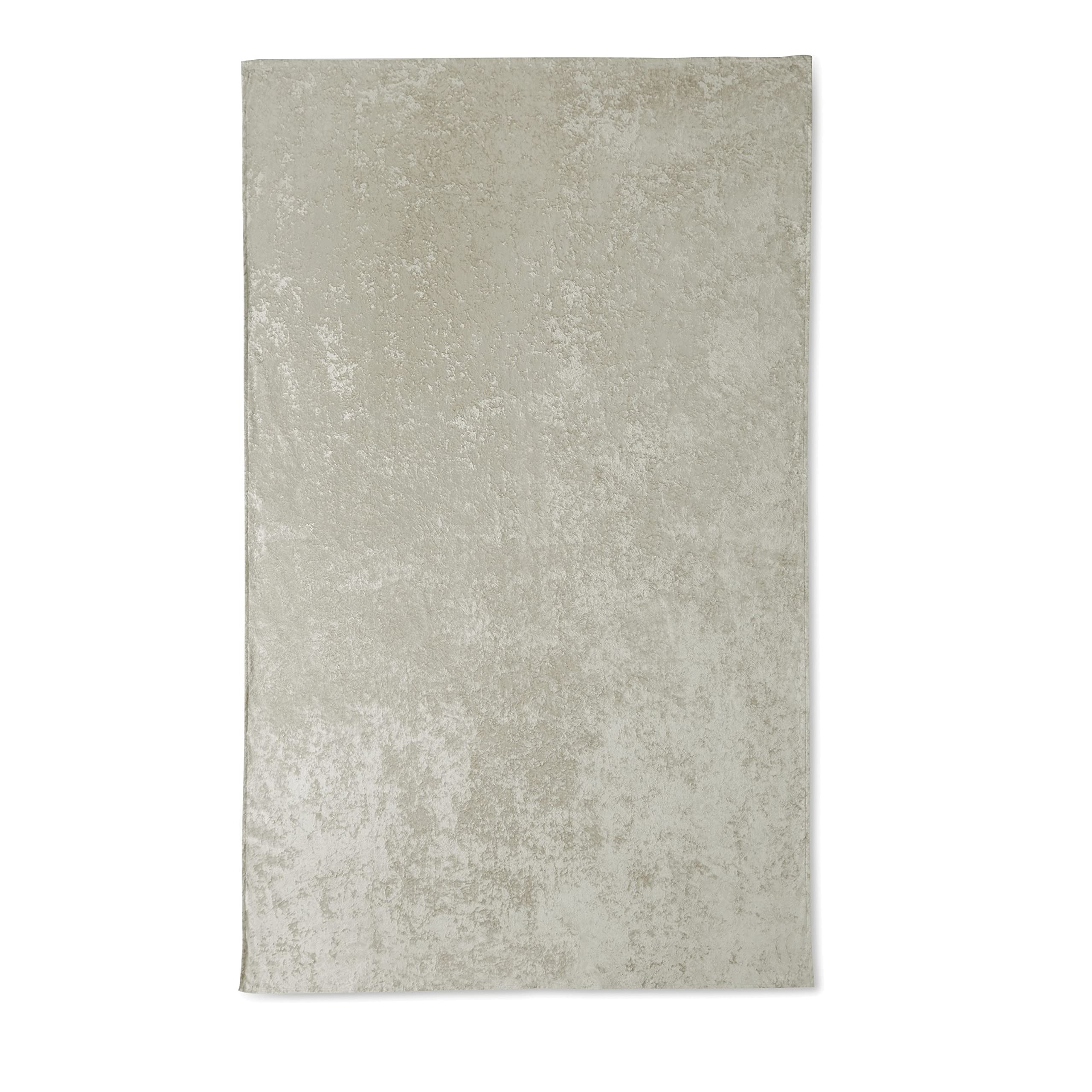 Catherine Lansfield Coppia Tovagliette In Velluto Riccio - 30x46 Cm, Tovaglia Naturale 137x178 Cm, Lavabili In Lavatrice, Poliestere