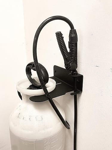 Miniatura 6 de Koova Soporte rociador de bomba de jardín  Organizador y almacenamiento de herramientas de jardín montado en la pared  Botellas redondas de hasta