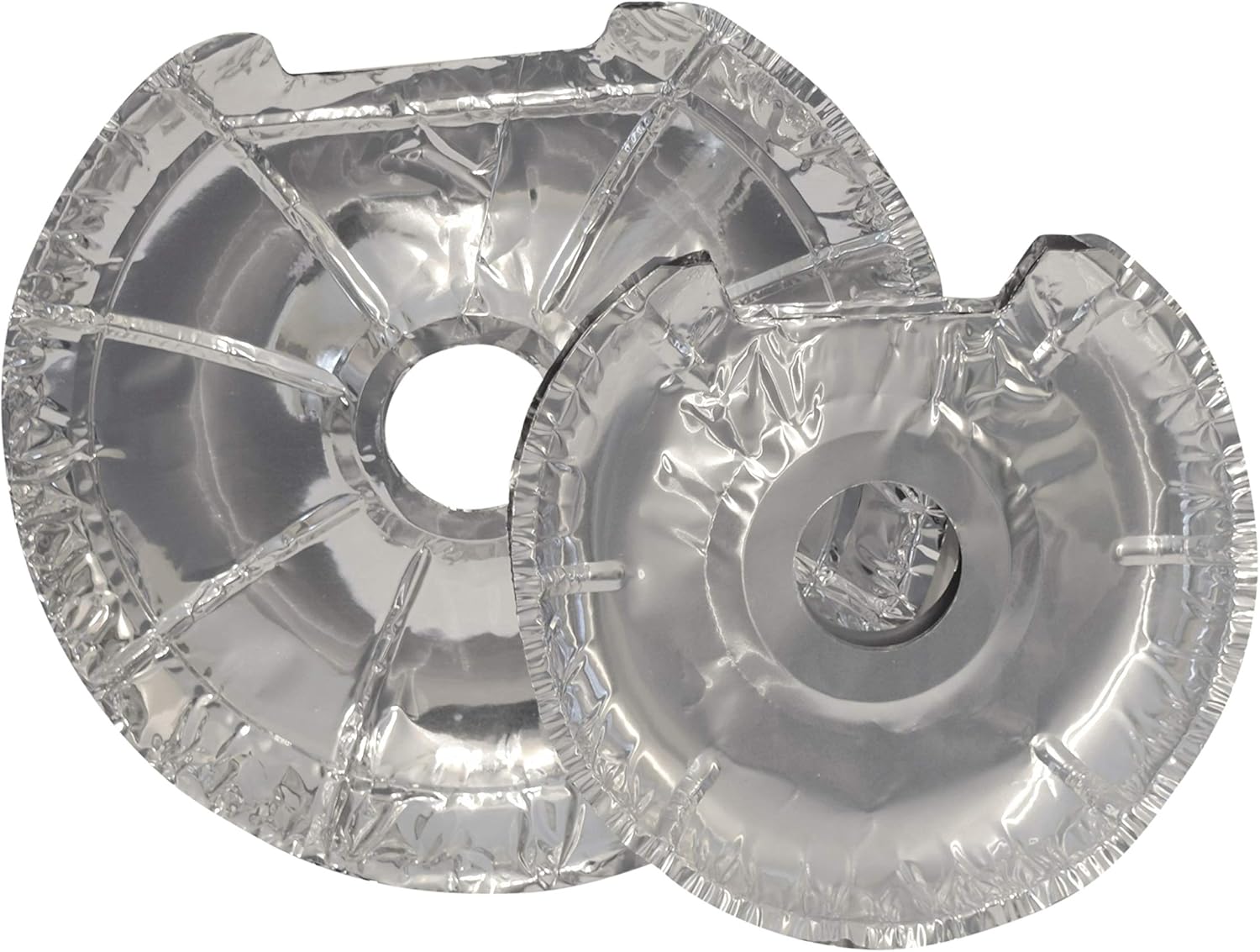 Range Kleen Round Foil Burner Cover Liners - Pack of 8 (4 Small & 4 Large)
