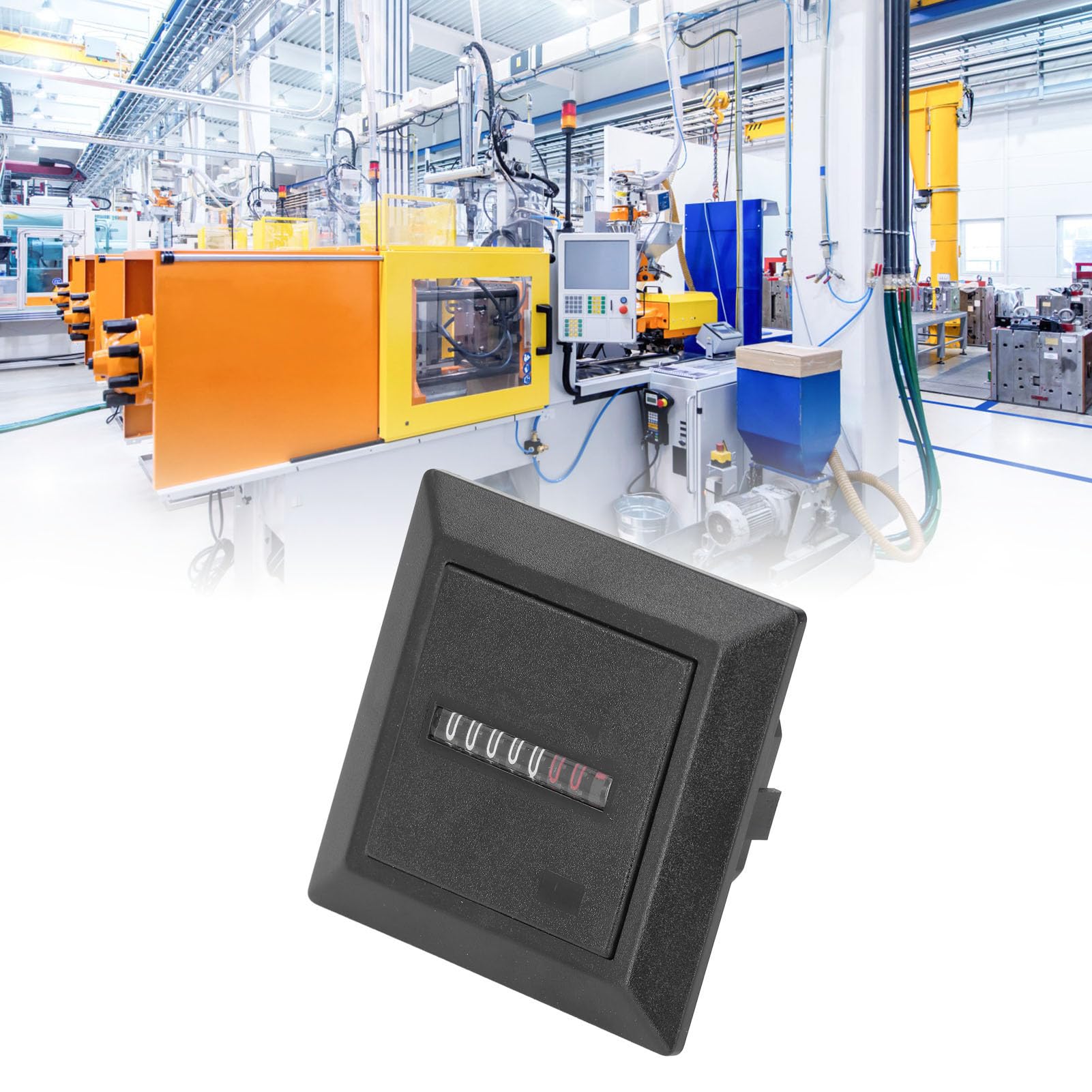 Contaore Industriale, AC 220-240V 50hz 0,3W Contaore Meccanico Ad Alta Precisione per Cronometraggio Industriale Standard, Macchinari di Ingegneria, Automobili