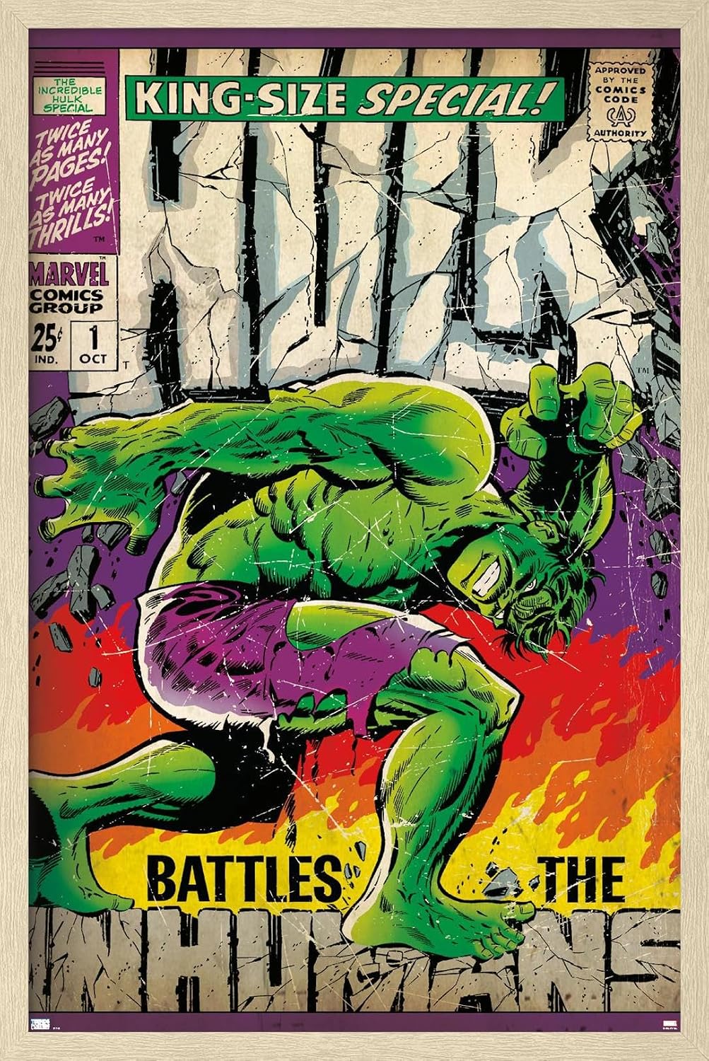 Marvel Comics Hulk - Incredible Hulk Special #1 Wall Poster, 34L" x 22.4W", Premium Unframed Version