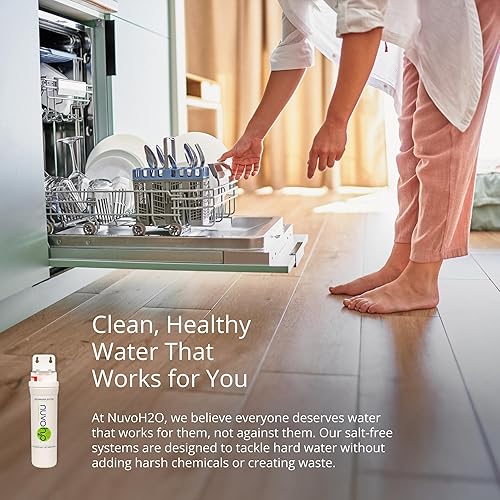 Miniatura 6 de NuvoH2O CitraCharge Pro - Sistema de lavavajillas sin manchas, suavizante de agua ecológico a base de cítricos, reduce la escala, instalación de