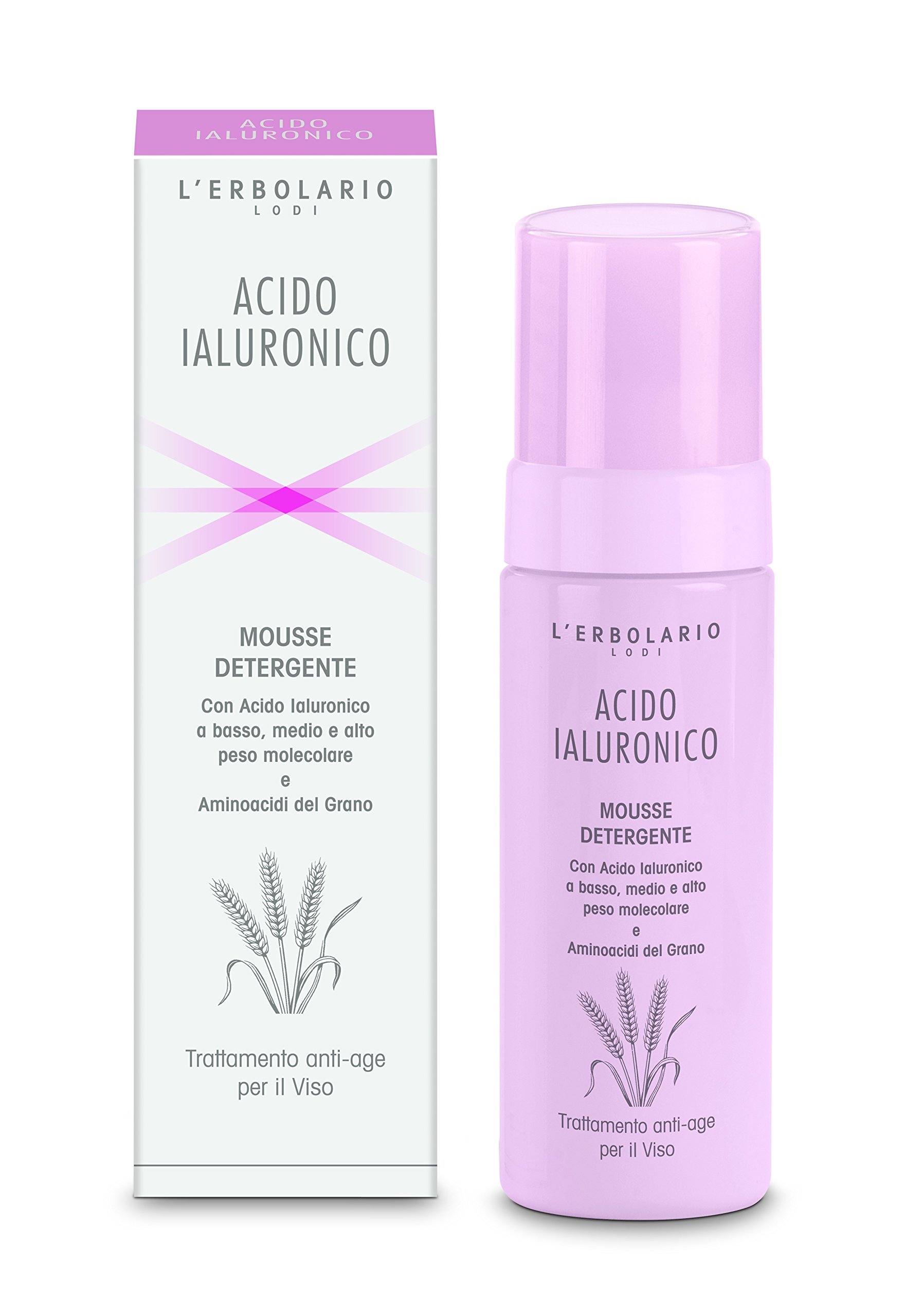 L'Erbolarioacido ialuronico mousse detergente (1 x 150 ml) Hyaluronic Acid Face Cleansing Mousse