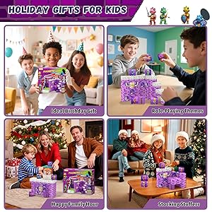 48PCS Magnetic Blocks, Stocking Stuffers for Kids,Ideal Gifts for Ages 3 4 5 6 Year Old, Magnetic Cubes Sensory Montessori Toys for 3 4 5 6 7 8 Year Old Boys & Girls