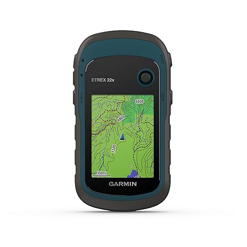 Garmin eTrex 22x, Outdoor Handheld GPS Unit, Button Operated, Preloaded Maps, 2.2" Sunlight Readable Colour Display, Blue