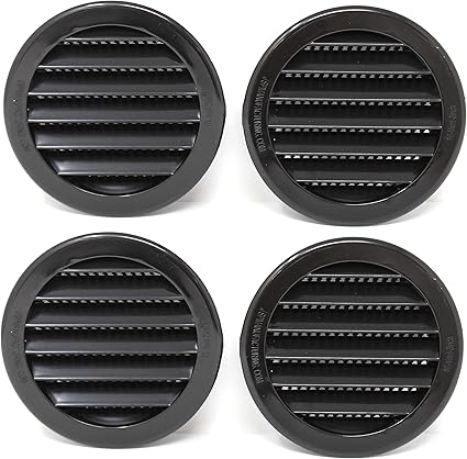 3 Inch Round Plastic Louver Soffit Air Vent 3 Inch Round Plastic Louver Soffit Air Vent