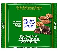 Vista 4 de Ritter Sport Barras, chocolate con leche con crema de fresa, 3.5 onzas (paquete de 12)