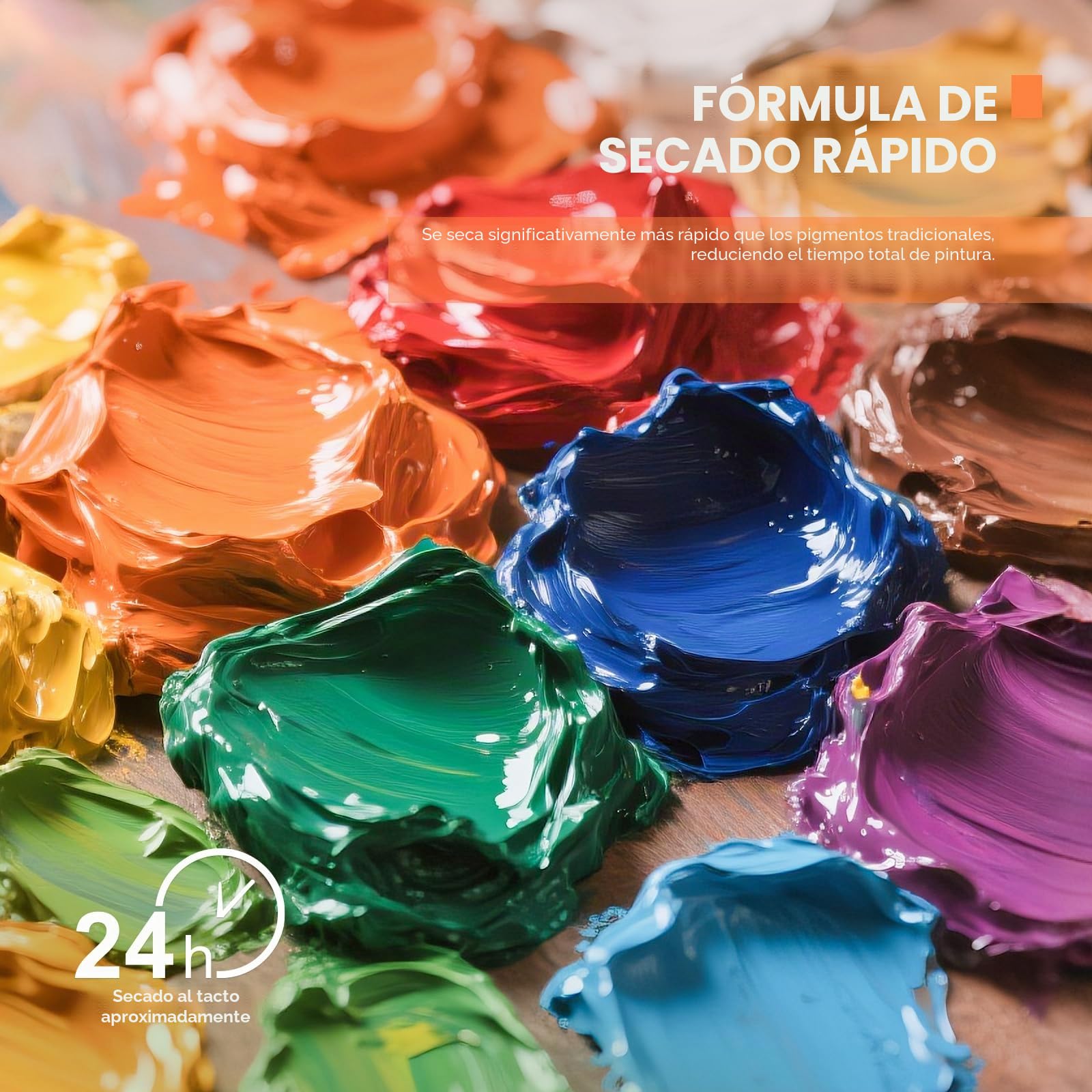 Paul Rubens Pintura al óleo, 20 colores al óleo con alta saturación, tubos de gran capacidad de 50 ml, tiempo de secado más rápido con textura cremosa y consistencia