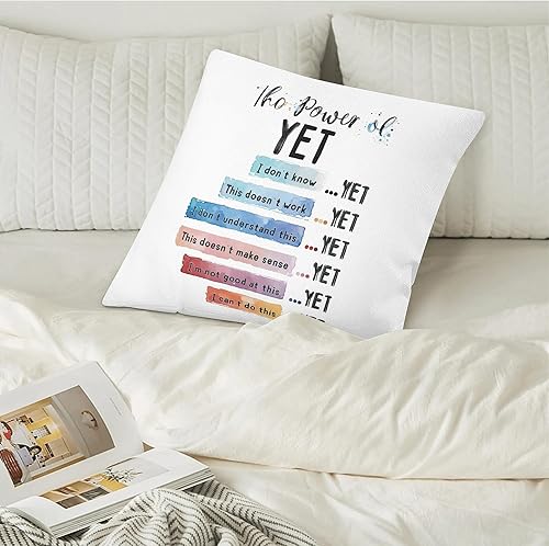 Miniatura 4 de Funda de almohada imprescindible para el aula, artículos de esquina calmantes para niños, decoración de almohada de salud mental para el hogar,