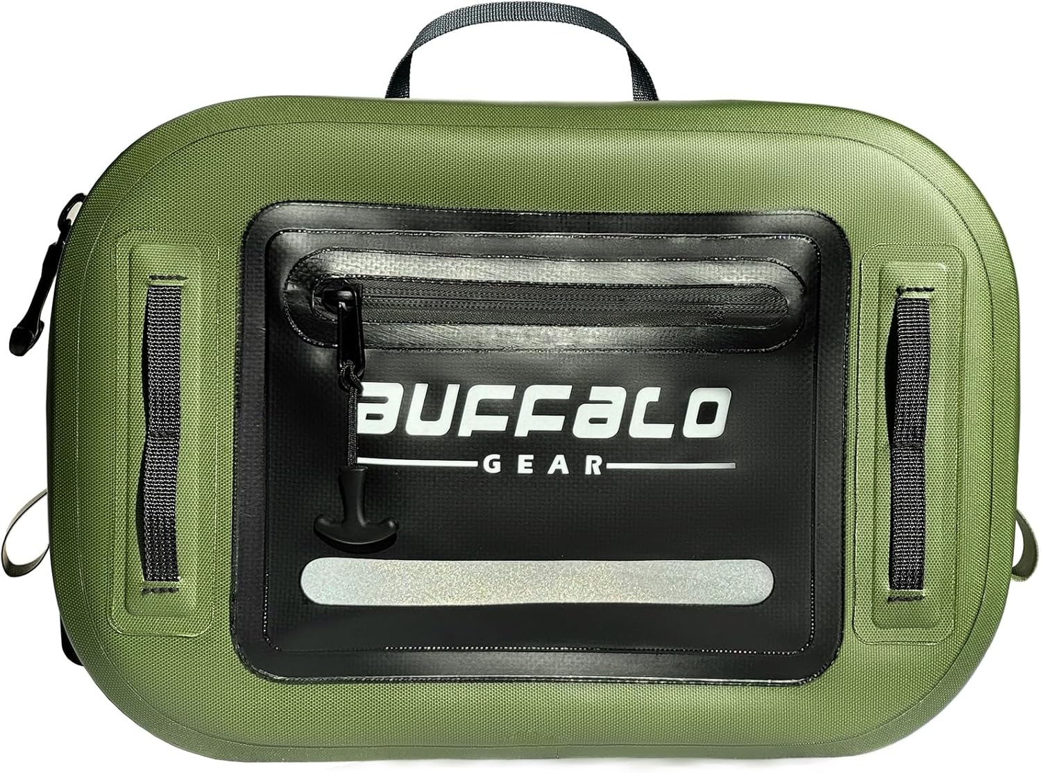 Buffalo Gear Waterproof Fishing Fanny Pack,8.9L Fishing Waist Pack with Airtight Zipper for Fly Fishing,Kayaking,Camping,Outdoor Sports Green