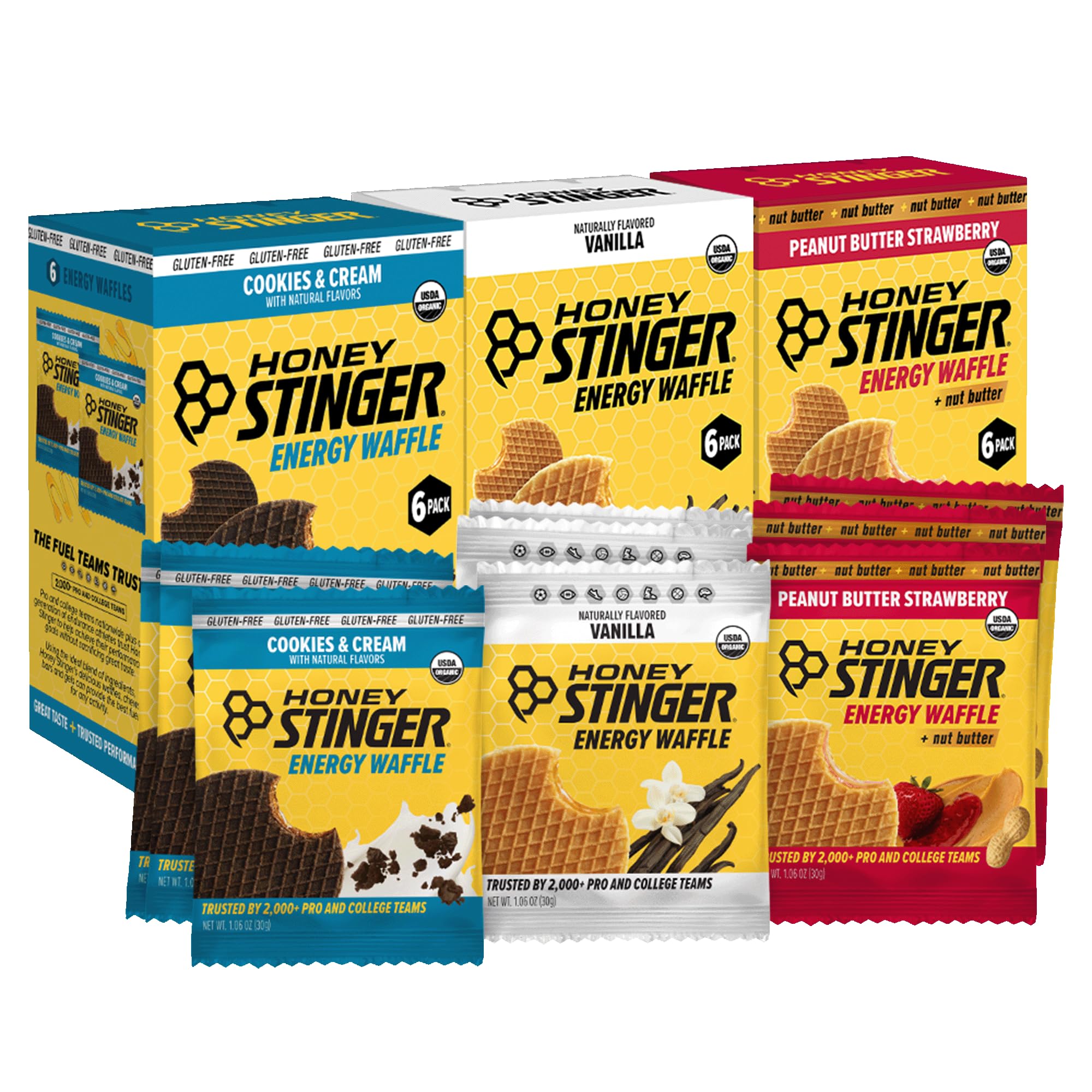 Honey Stinger Performance Fuel Sampler Pack, Gluten Free, for Exercise, Running and Performance, Sports Nutrition for Home & Gym, Pre and Mid Workout, Pack of 13 — Amazon image 9