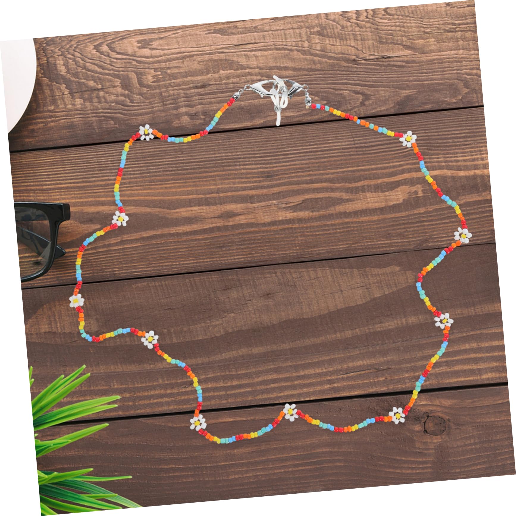 Stylische Blumenperlen Brillenkette Multifunktionale Masken Und Brillenhalterung Assortierte Farben Für Sonnenbrillen Und Lesebrillen