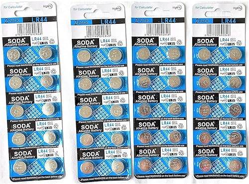 AG13 LR44 L1154 357 A76 Batería alcalina de botón con tarjetas de blíster al por menor 40