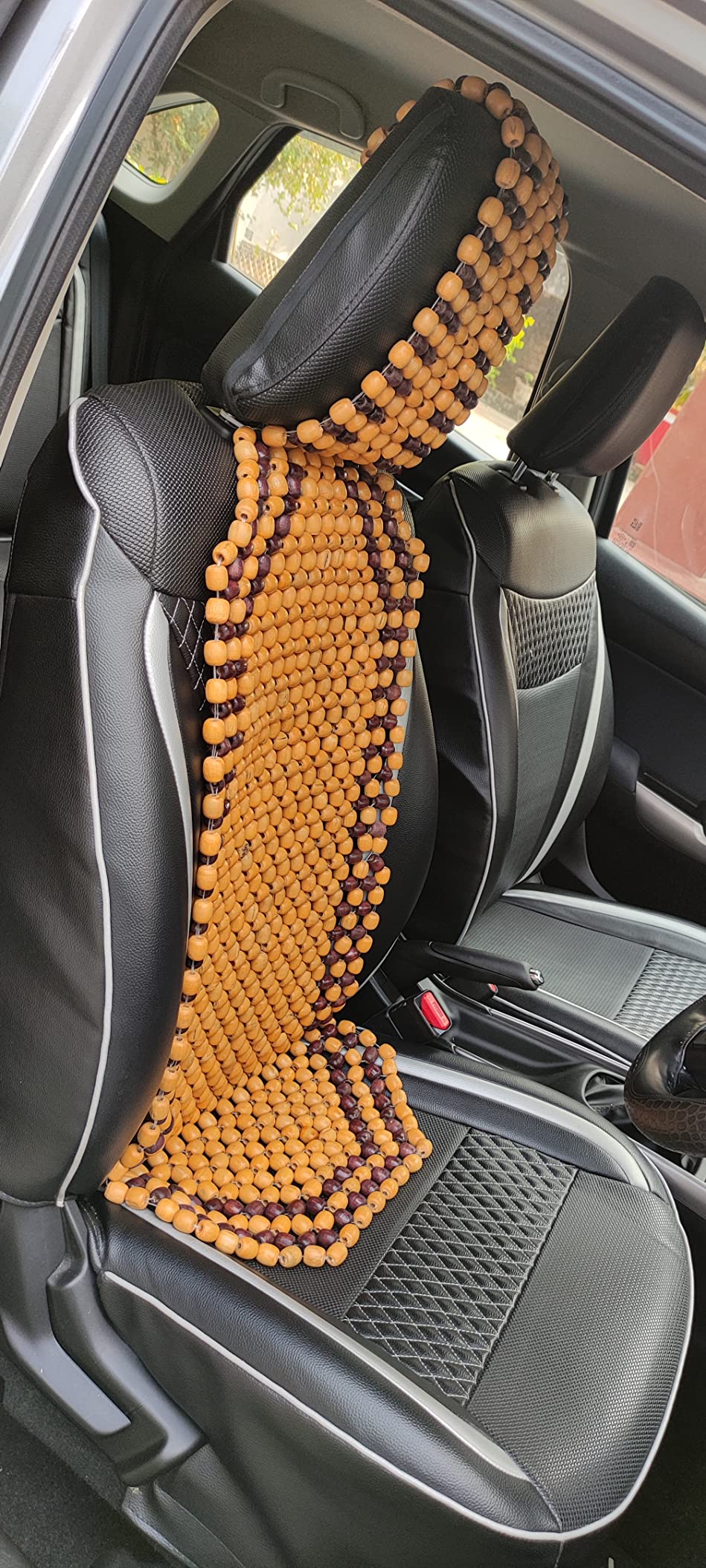 AUTOADDICT Auto Addict Car Seat Wooden Bead Seat Covers for Maruti Suzuki Baleno Nexa Amazon