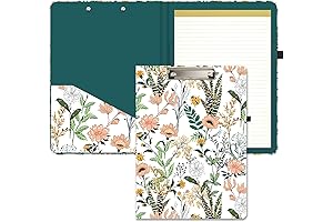 Hongri Clipboard Portfolio with Notepad for School and Travel