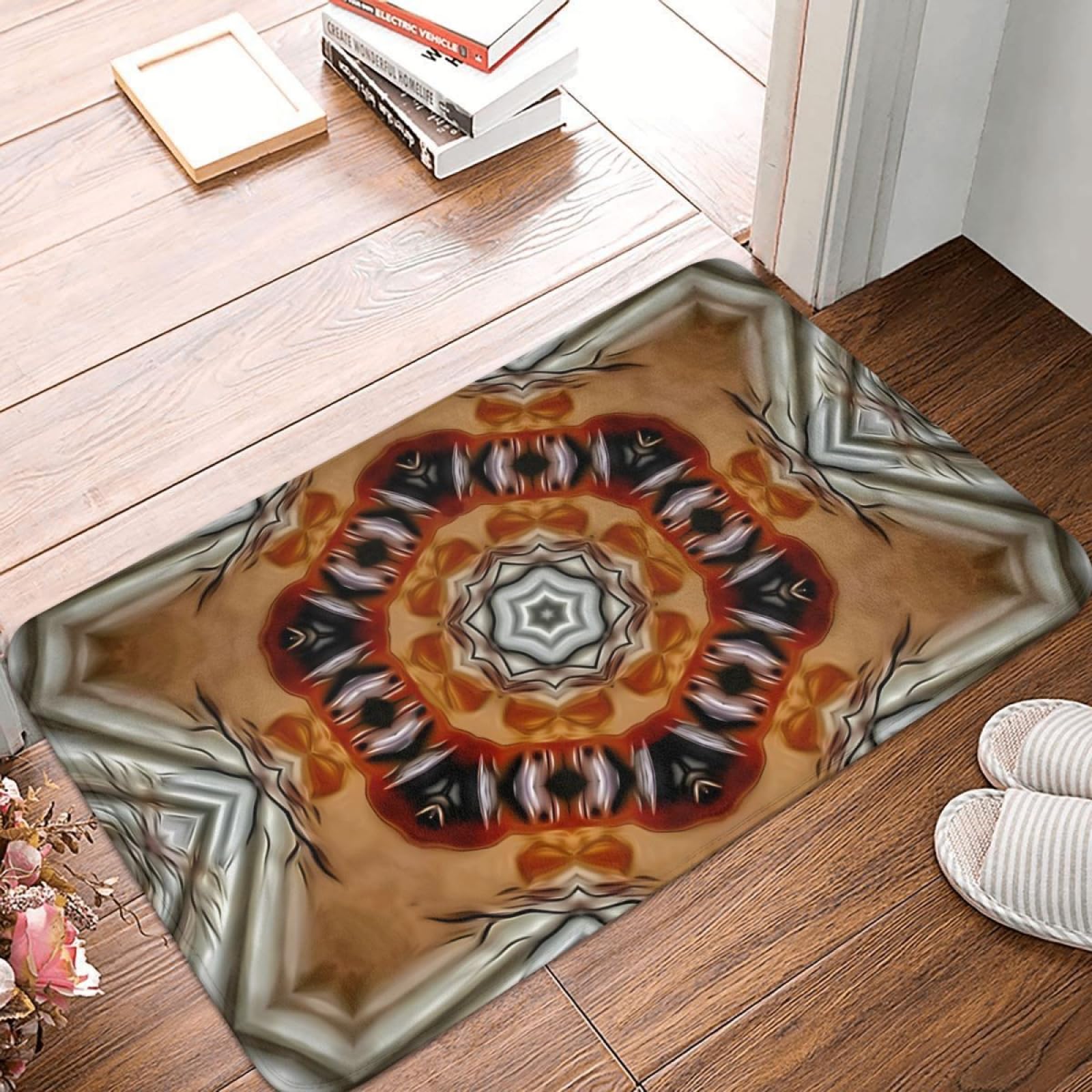 Paillasson de bienvenue antidérapant et tapis de sol hawaïen pour entrée et salon