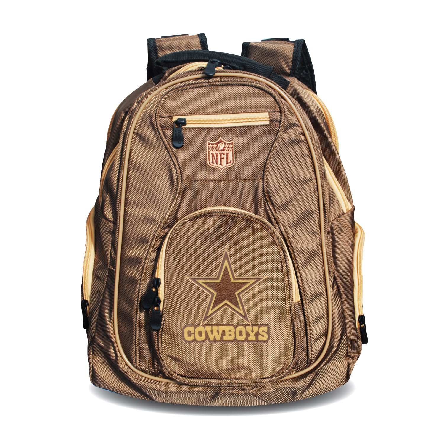 Denco Dallas Cowboys 19" Premium Backpack - Desert Sand -Fits Most 17 Inch Laptops and Tablets - Ideal for Work, Travel, College, and Commuting
