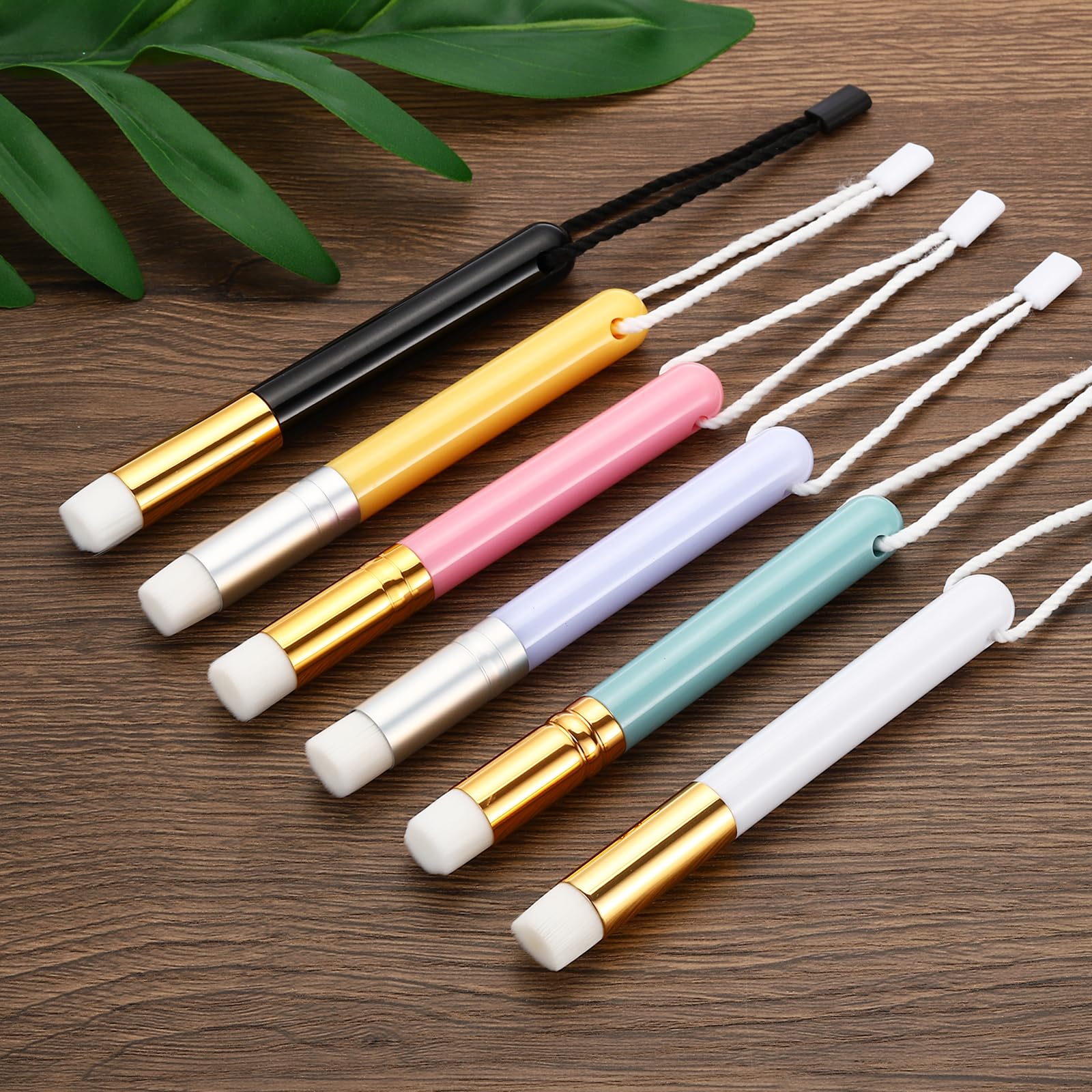 PATIKIL Ink Blending Brushes Mini For Card Making 5 Pcs Small Ink Painting Blending Brushes Tool For Craft Drawing Stamping Diy 5 Color
