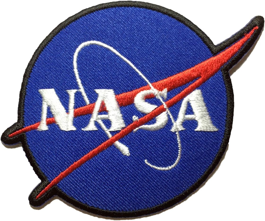 Nasa Blue Logo USA White-Red Vector Space Shuttle Jacket DIY Costume Badge Embroidered Applique Emblem Costume Sewing Iron on Patch (IRON-NASA-LOGO)