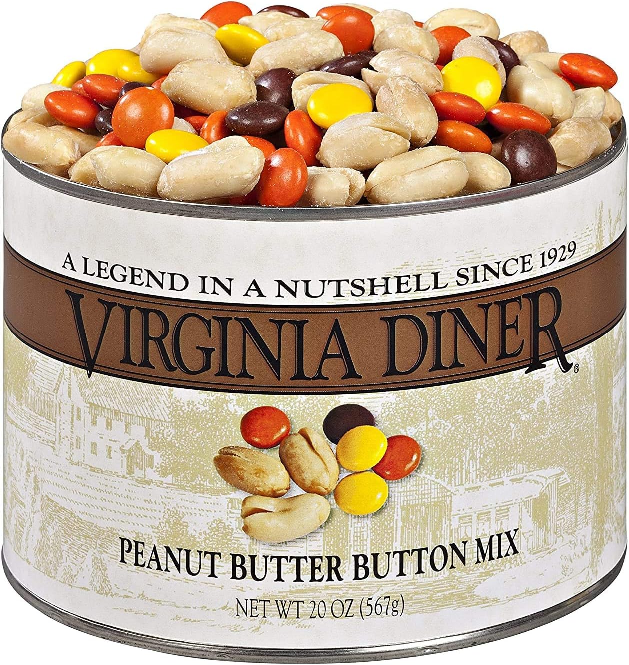 Virginia Diner Peanut Butter Button Mix, 20 Ounce