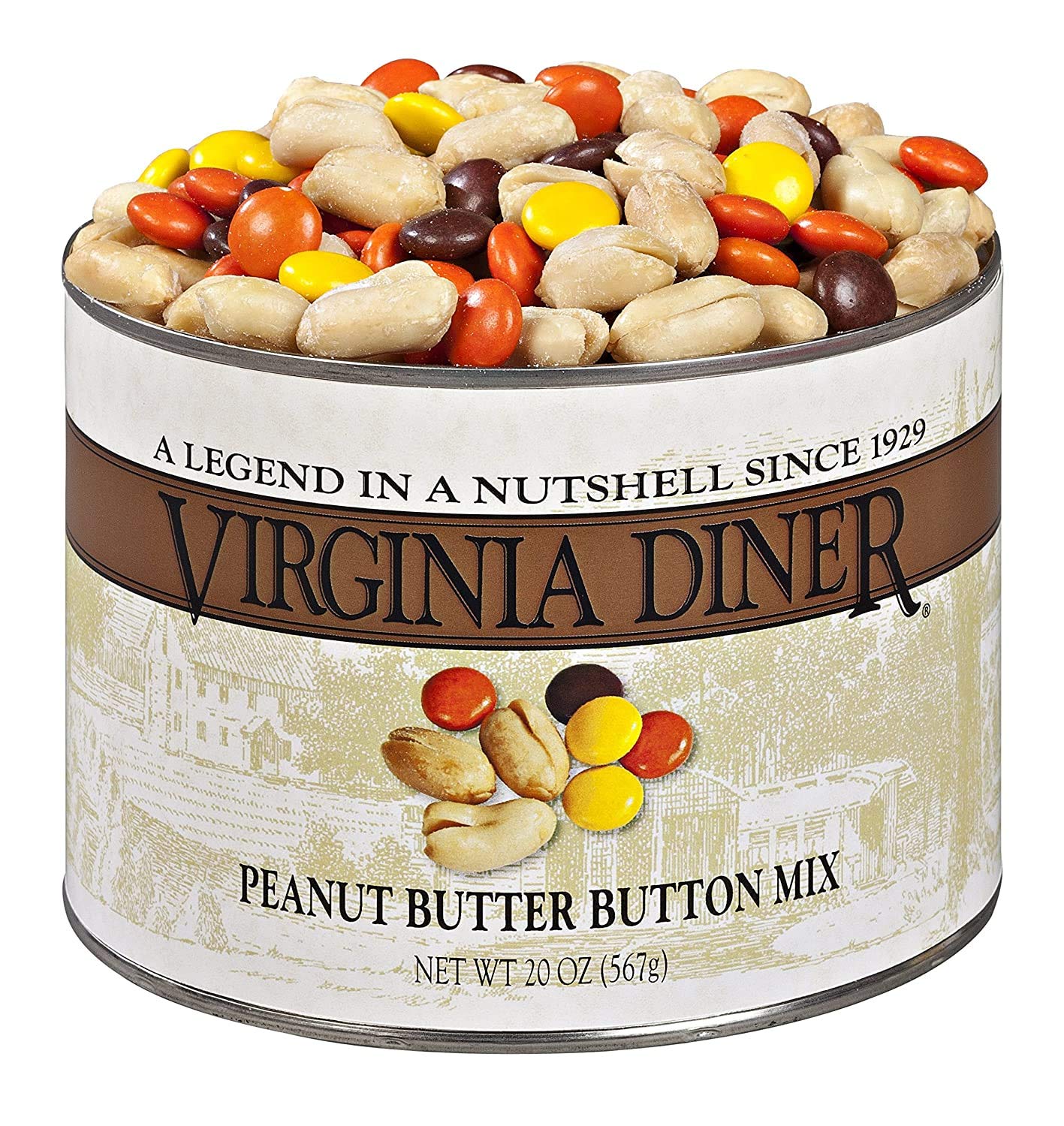 Virginia Diner Peanut Butter Button Mix, 20 Ounce