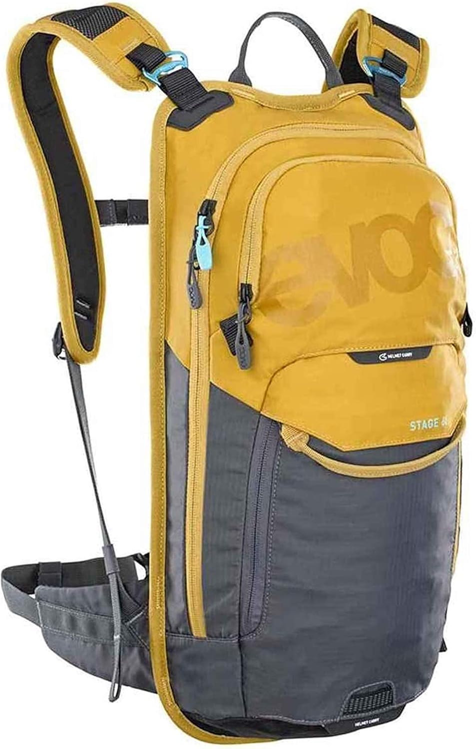 Super Big Clearance! Evoc Stage 6 Backpack | Hydration Backpack for Biking, Hiking, Climbing, Running | 6L Capacity | Holds Up to 2L Hydration Bladder (2L Included) | Helmet Transport Flap Included, Loam/Carbon Grey Buy 1 get 1 Evoc Stage 6 Backpack | Hydration Backpack for Biking, Hiking, Climbing, Running | 6L Capacity | Holds Up to 2L Hydration Bladder (2L Included) | Helmet Transport Flap Included, Loam/Carbon Grey