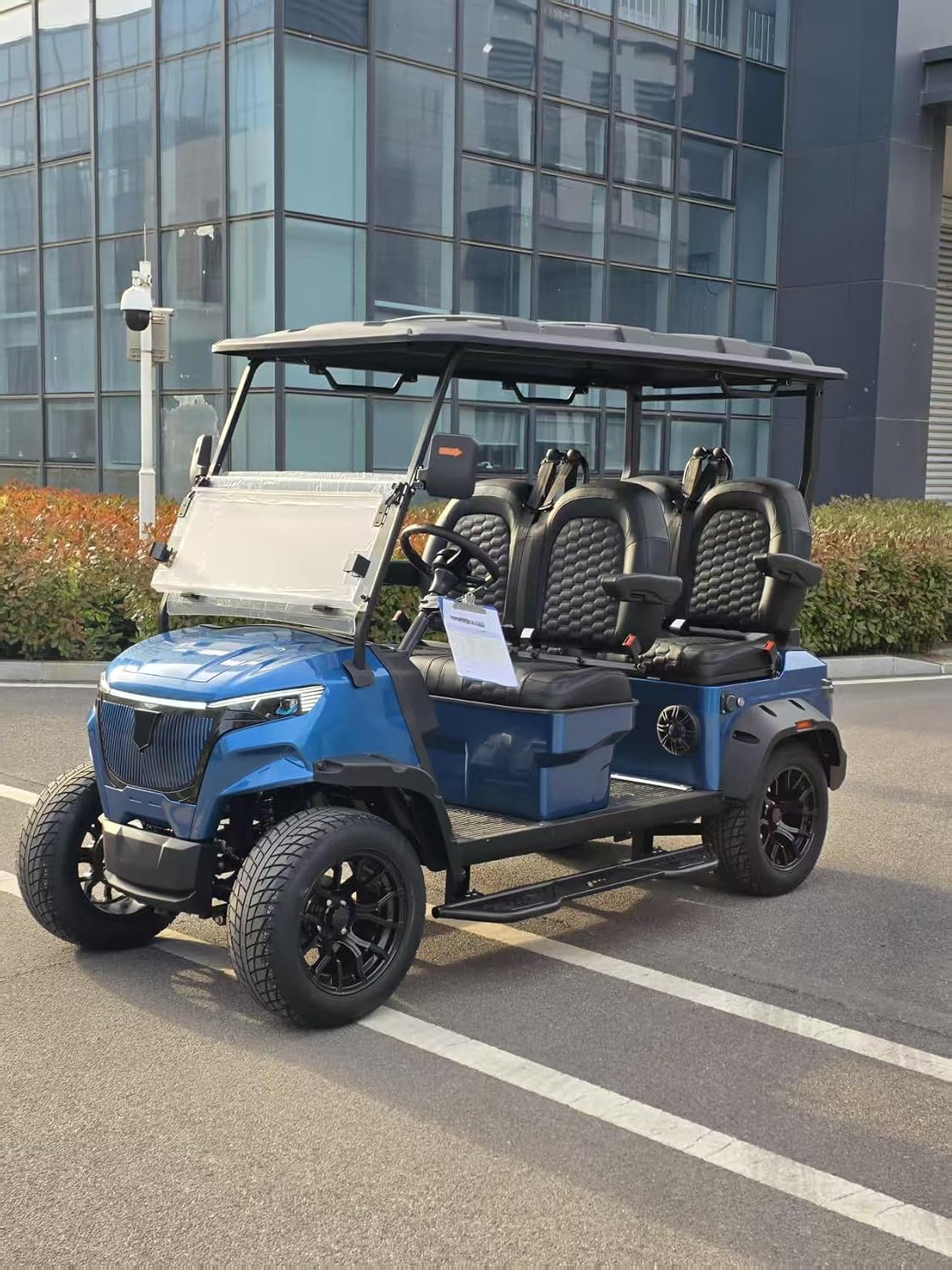 GOUP 4-Seat Golf Cart, 48V Power Motor, Premium Stitched Interior, Blue（2026 new）