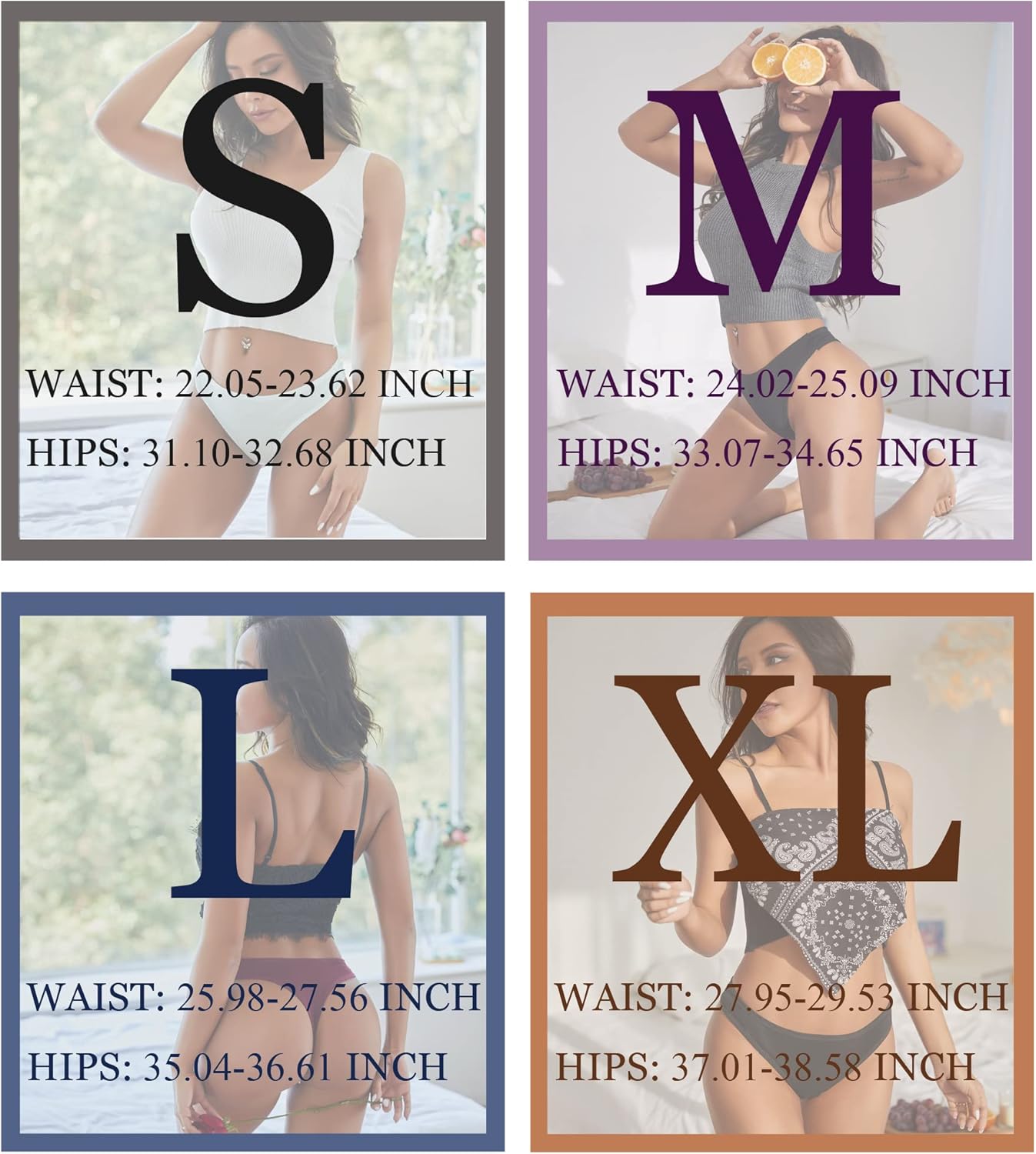 FINETOO 10 pack Cotton Thongs for Women Breathable Low Rise Bikini Lady Panties Womens Underwear Sexy S-XL - Image 5