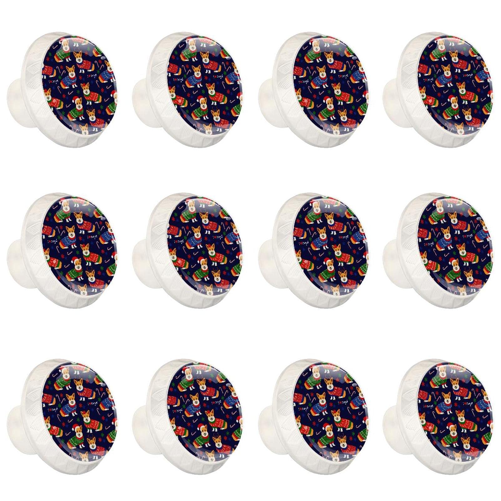 Boutons de cuisine ronds lot de 12 poignées violettes Corgi faciles à saisir