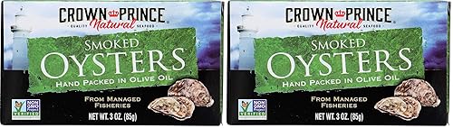 Miniatura 7 de Crown Prince Ostras ahumadas naturales en aceite de oliva puro 3 onzas