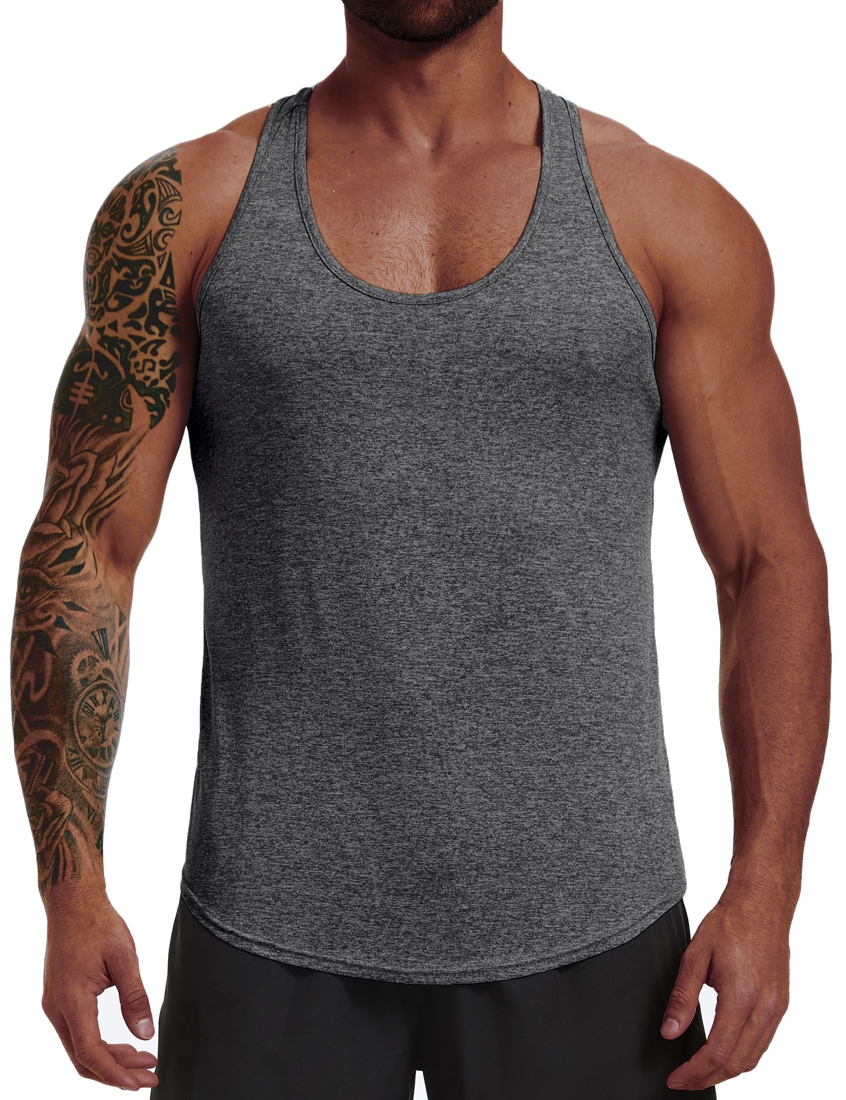 Camiseta Tirantes Hombre Gimnasio Running Fitness Chaleco Sin Mangas Secado Rápido Entrenamiento Deportivo S-3XL — view 12