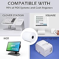 Vista 7 de (50 Rolls) 3 1/8 x 230 Thermal Paper Receipt Rolls (55 GSM Premium Quality German Paper) Fits All POS Cash Registers BPA Free - BuyRegisterRolls