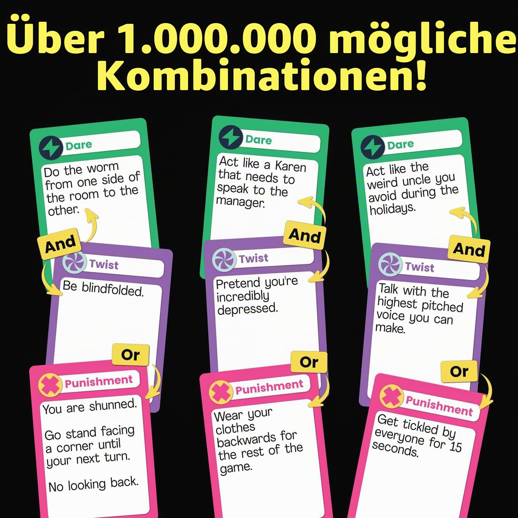 Punish Me, Daddy - Wildes Partyspiel für Erwachsene ab 18 Jahren, lustige Pflichten, Drehungen und Strafen, lustiges Kartenspiel für Partys, Spielabende und Trinkspiele, leicht zu lernen